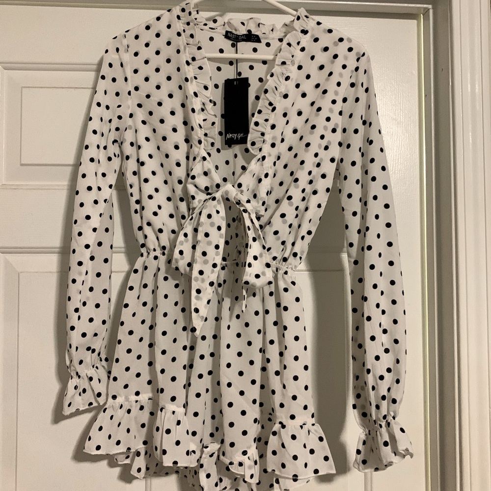 Nasty Gal Polka Dot Romper